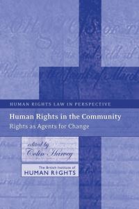 Book Cover for Human Rights in the Community by Colin J Harvey, British Institute of Human Rights