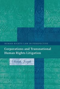 Book Cover for Corporations and Transnational Human Rights Litigation by Sarah Joseph