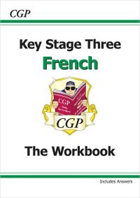 Book Cover for KS3 French Workbook With Answers by CGP Books