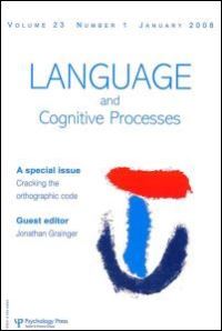 Book Cover for Cracking the Orthographic Code by Jonathan Grainger
