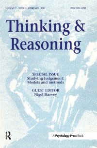Book Cover for Studying Judgment: Models and Methods by Nigel Harvey