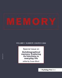 Book Cover for Autobiographical Memory by Susan Bluck