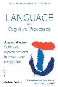 Book Cover for Sublexical Representations in Visual Word Recognition by Manuel Carreiras