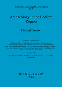 Book Cover for Archaeology in the Bedford Region by MMichael Dawson 1955