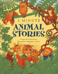 Book Cover for 3-Minute Animal Stories by Nicola Baxter
