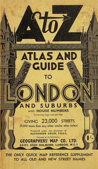 Book Cover for London A-Z Street Atlas - Historical Edition by AZ maps