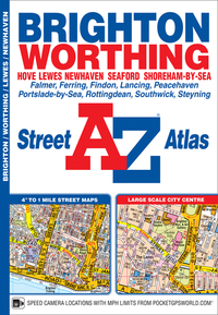 Book Cover for Brighton and Worthing A-Z Street Atlas by AZ maps