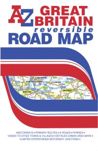 Book Cover for Great Britain A-Z Road Map (Reversible) by AZ Maps