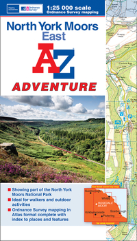 Book Cover for North York Moors East A-Z Adventure Atlas by AZ Maps