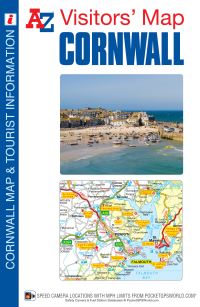 Book Cover for Cornwall A-Z Visitors' Map by AZ maps