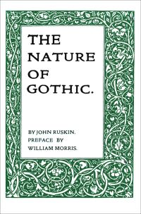 Book Cover for The Nature of Gothic by John Ruskin, Pallas Athene Firm
