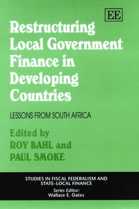 Book Cover for Restructuring Local Government Finance in Developing Countries by Roy W Bahl, Paul J Smoke