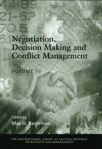 Book Cover for Negotiation, Decision Making and Conflict Management by Max H Bazerman