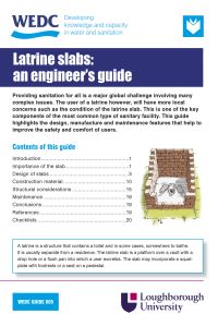 Book Cover for An Engineer's Guide to Latrine Slabs by Brian Reed, Engineering, and Development Centre Water