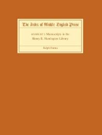 Book Cover for The Index of Middle English Prose Handlist I by Ralph Hanna