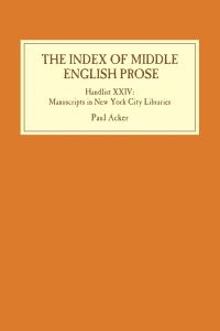 Book Cover for Manuscripts in New York City Libraries by Paul Acker