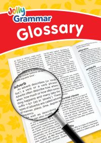 Book Cover for Jolly Grammar Glossary by Louise VanPottelsberghe, Yoana Gurriz Muñoz