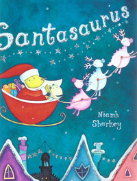 Book Cover for Santasaurus by Niamh Sharkey