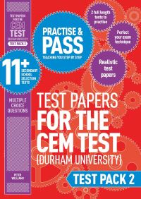 Book Cover for Practise and Pass 11+. Test Pack 2 CEM (Durham) Style Test Papers by Peter Williams