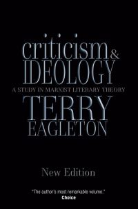 Book Cover for Criticism and Ideology by Terry Eagleton