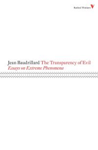 Book Cover for The Transparency of Evil by Jean Baudrillard