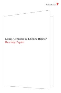Book Cover for Reading Capital by Étienne Balibar, Louis Althusser