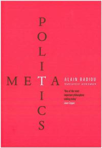 Book Cover for Metapolitics by Alain Badiou