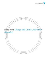 Book Cover for Design and Crime by Hal Foster