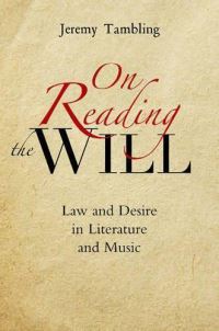Book Cover for On Reading the Will by Jeremy Tambling