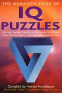 Book Cover for The Mammoth Book of IQ Puzzles by Nathan Haselbauer