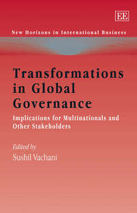 Book Cover for Transformations in Global Governance by Sushil Vachani
