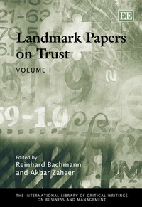 Book Cover for Landmark Papers on Trust by Reinhard Bachmann, Akbar Zaheer