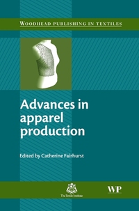 Book Cover for Advances in Apparel Production by C Fairhurst, England Textile Institute Manchester