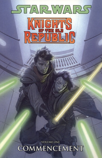 Book Cover for Knights of the Old Republic. Vol. 1 Commencement by John Jackson Miller, Brian Ching, Travel Foreman, Michael Atiyeh, Michael Heisler