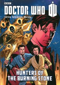 Book Cover for Hunters of the Burning Stone by Scott Gray