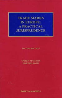 Book Cover for Trade Marks in Europe by Spyros M Maniatis, Dimitris Botis