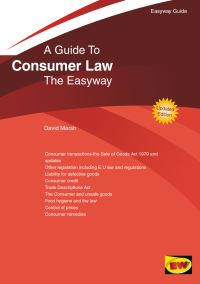 Book Cover for A Guide to Consumer Law by David Marsh