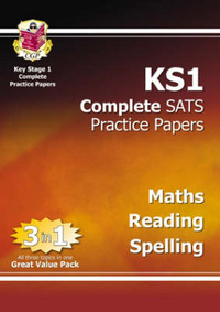 Book Cover for KS1 Maths & English SATS Practice Papers Pack (For the New Curriculum) by CGP Books