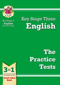 Book Cover for KS3 English Practice Tests by CGP Books