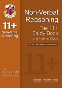 Book Cover for 11+ Non-Verbal Reasoning Study Book and Parents' Guide for the CEM Test by CGP Books