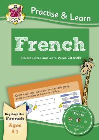 Book Cover for Practise & Learn French by CGP Books