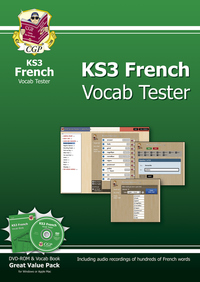 Book Cover for KS3 French Interactive Vocab Tester - DVD-ROM and Vocab Book by CGP Books