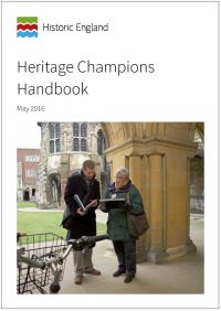 Book Cover for Heritage Champions Handbook by Historic England