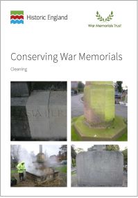 Book Cover for Conserving War Memorials by Clara Willett, Historic England, War Memorials Trust