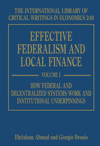 Book Cover for Effective Federalism and Local Finance by Ehtisham Ahmad