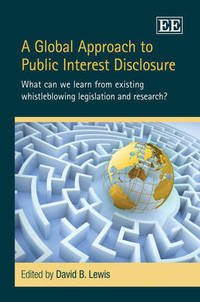 Book Cover for A Global Approach to Public Interest Disclosure by David Lewis