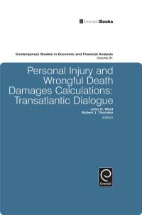 Book Cover for Personal Injury and Wrongful Death Damages Calculations by John O Ward, Robert J Thornton