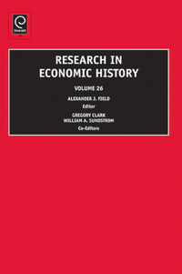 Book Cover for Research in Economic History by Alexander J Field, Gregory Clark, William A Sundstrom