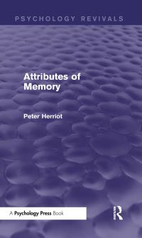 Book Cover for Attributes of Memory by Peter Herriot