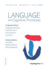 Book Cover for Language Production by Jens Boelte, Matthew Andrew Goldrick, Pienie Zwitserlood